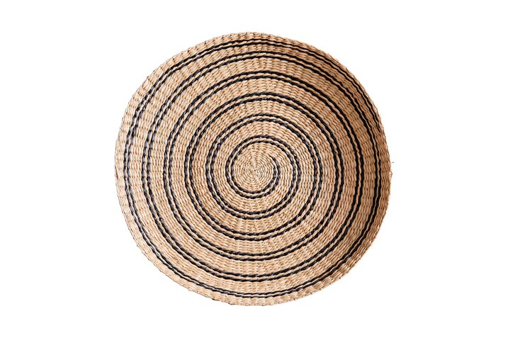 Boathouse, deco bowl, circles, natural/black 