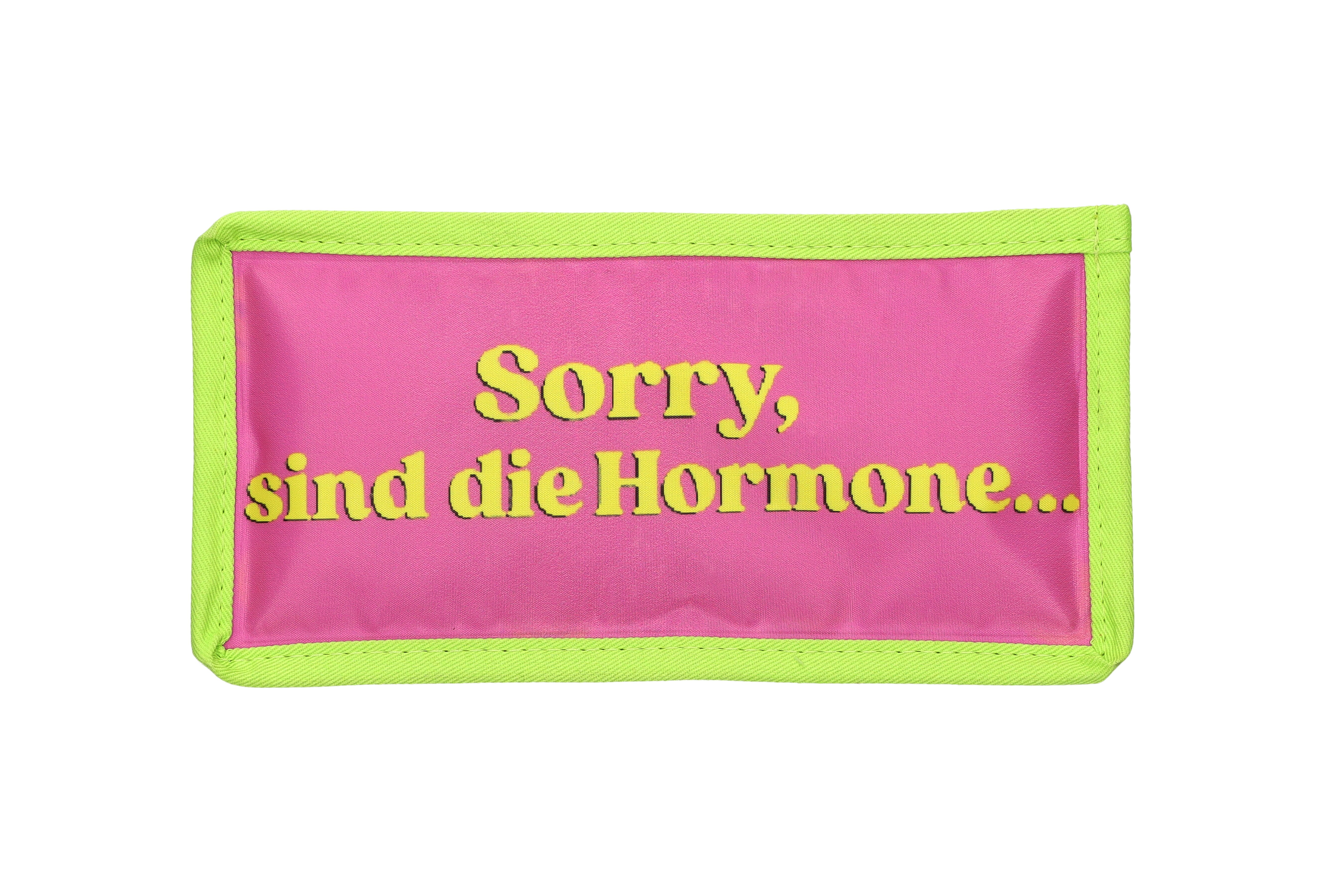 Petit Froid, refreshing pad m, motive: sorry sind die hormone/smile, pink