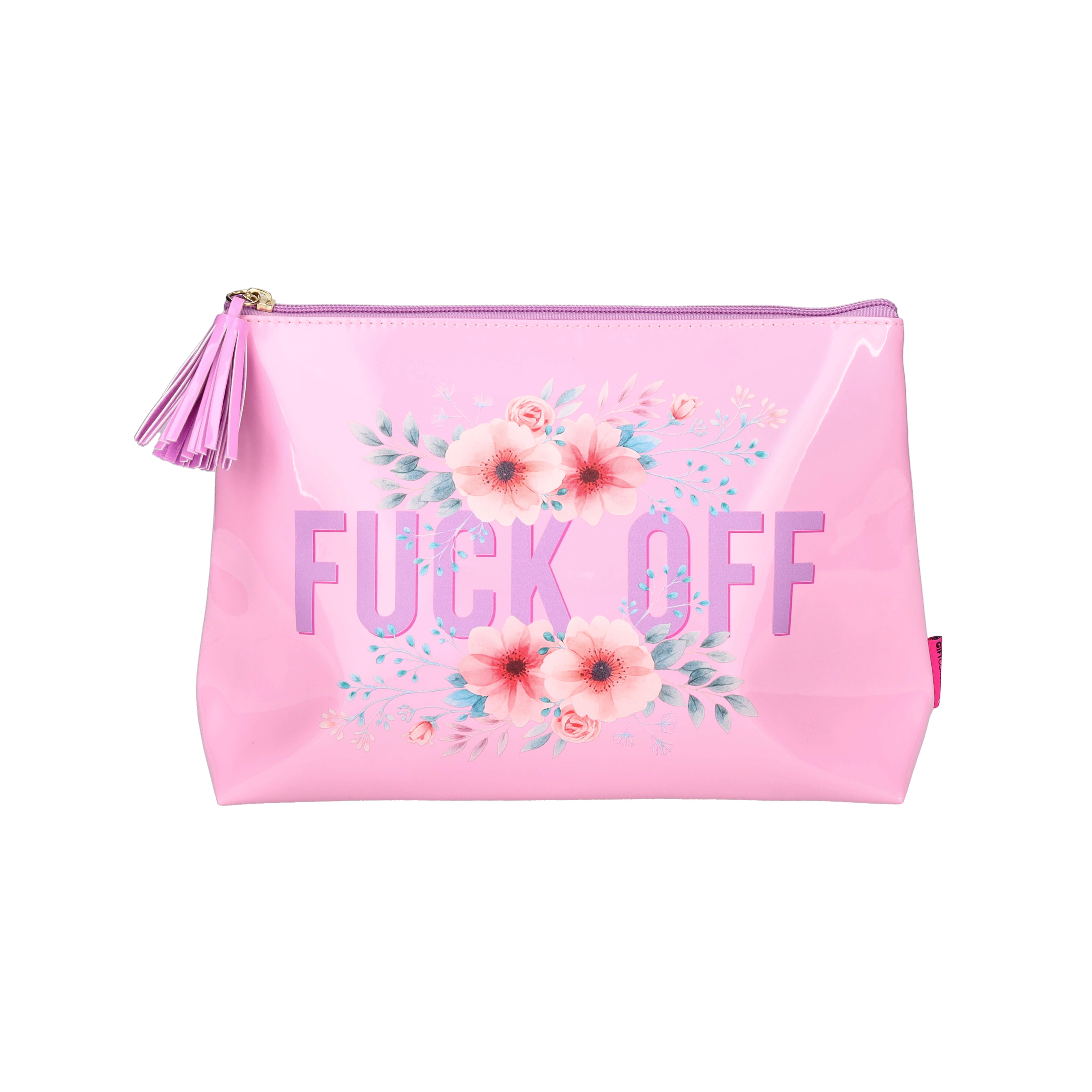 Voyage, cosmetic bag Love Fuck Off, pink