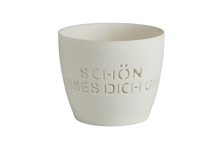 Agra, votive, Schön dass es…, porcelain, white