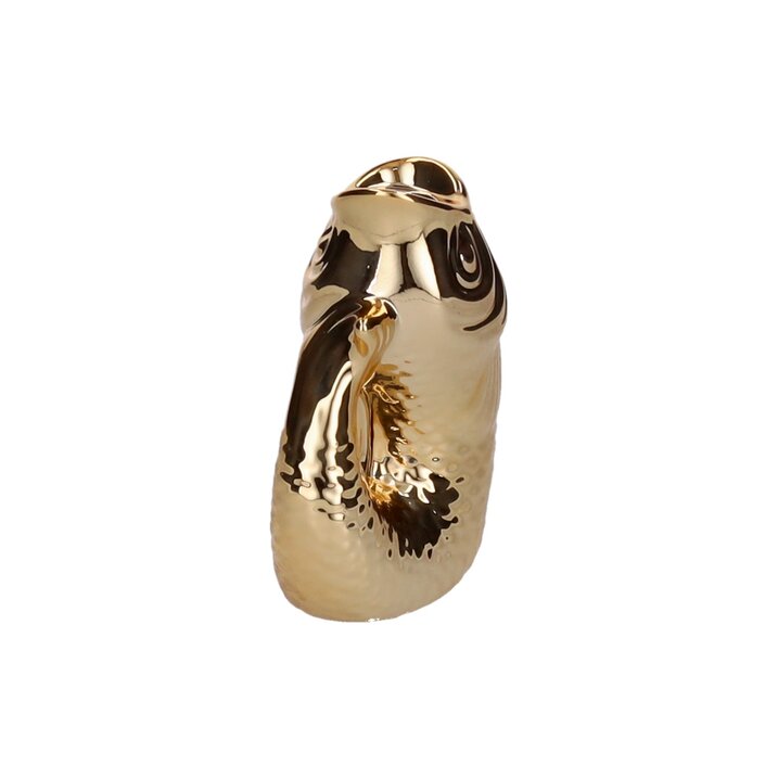 Monsieur Carafon, Fisch, Kerzenhalter XS(H12,7 cm), gold