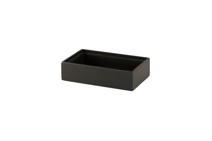 Bento, box, mango wood, rectangular, black