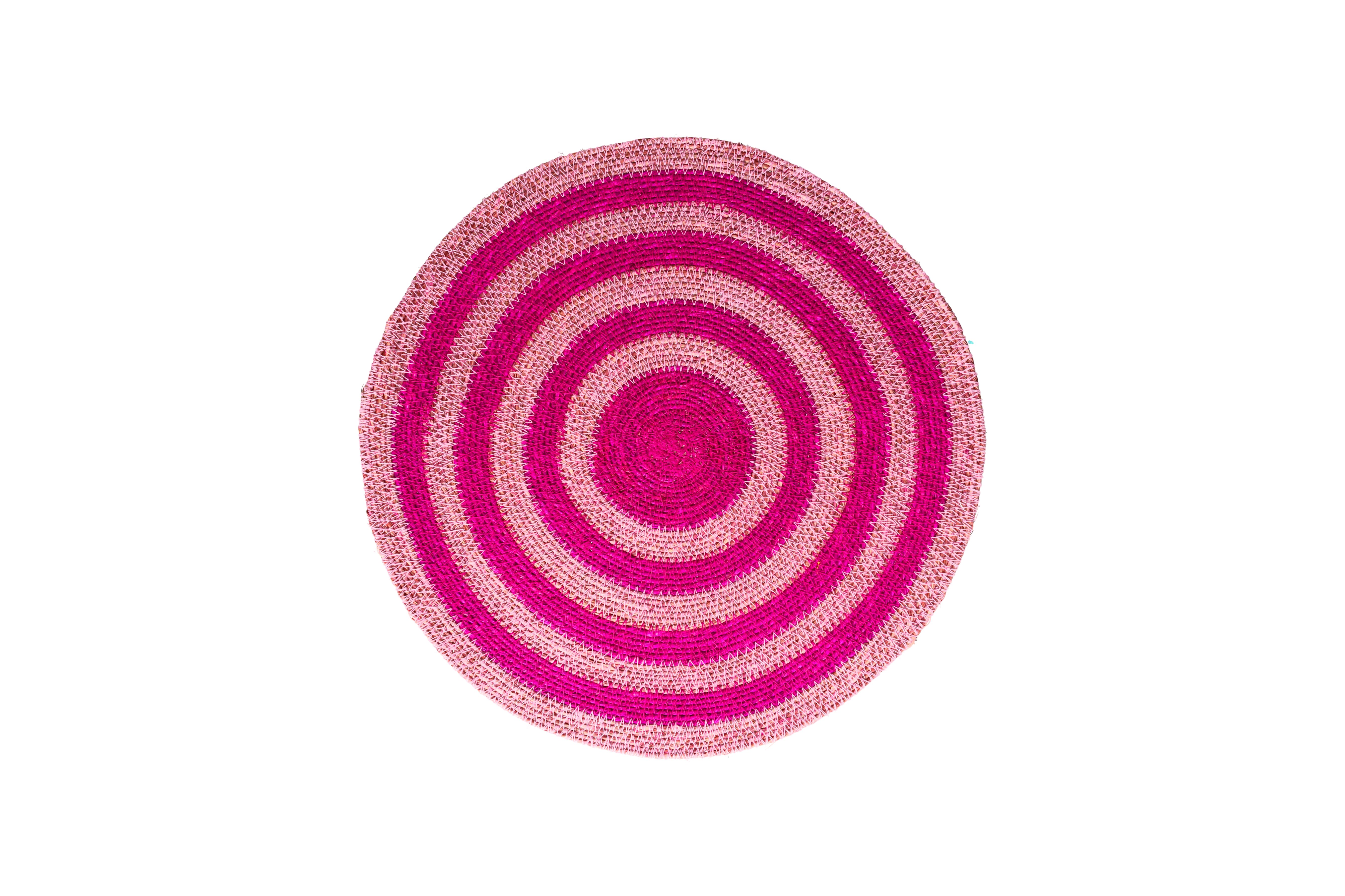 Boathouse, Platzmatte, rund, pink/rosa
