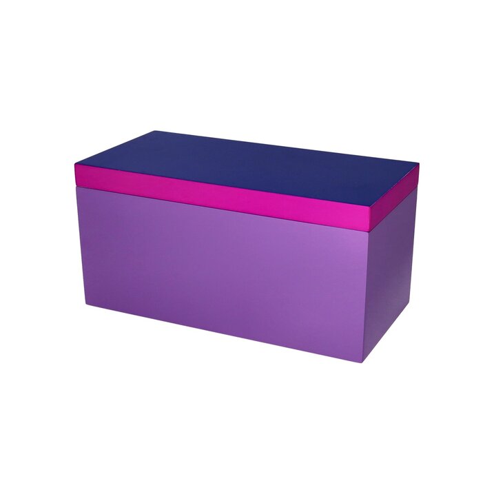 Neo, Box, M(13x13x26cm), 3 farbig, dunkelblau/neon lila/lila