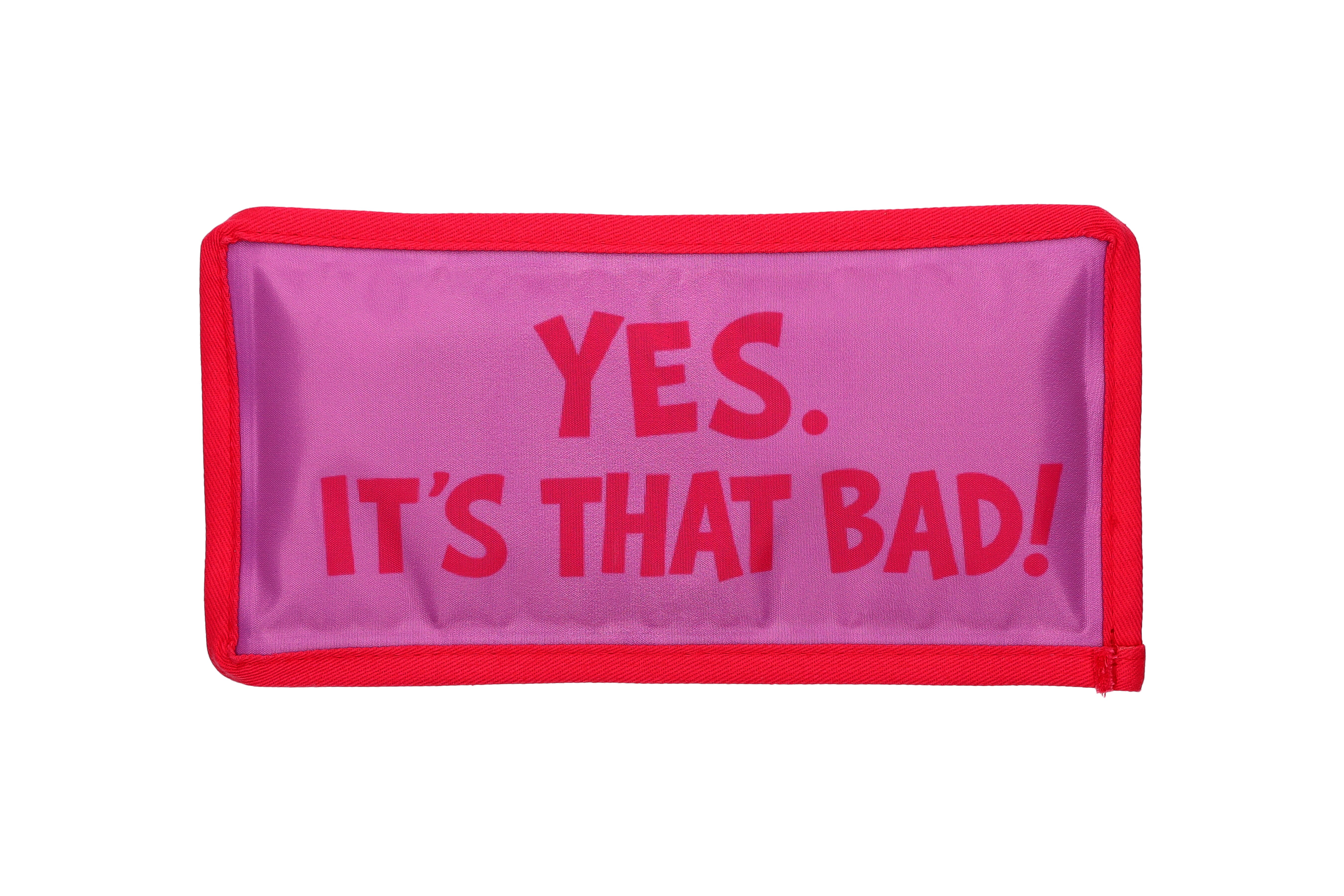 Petit Froid, refreshing pad m, motive: don´t talk to me migraines/yes, it´s that bad, light Magenta