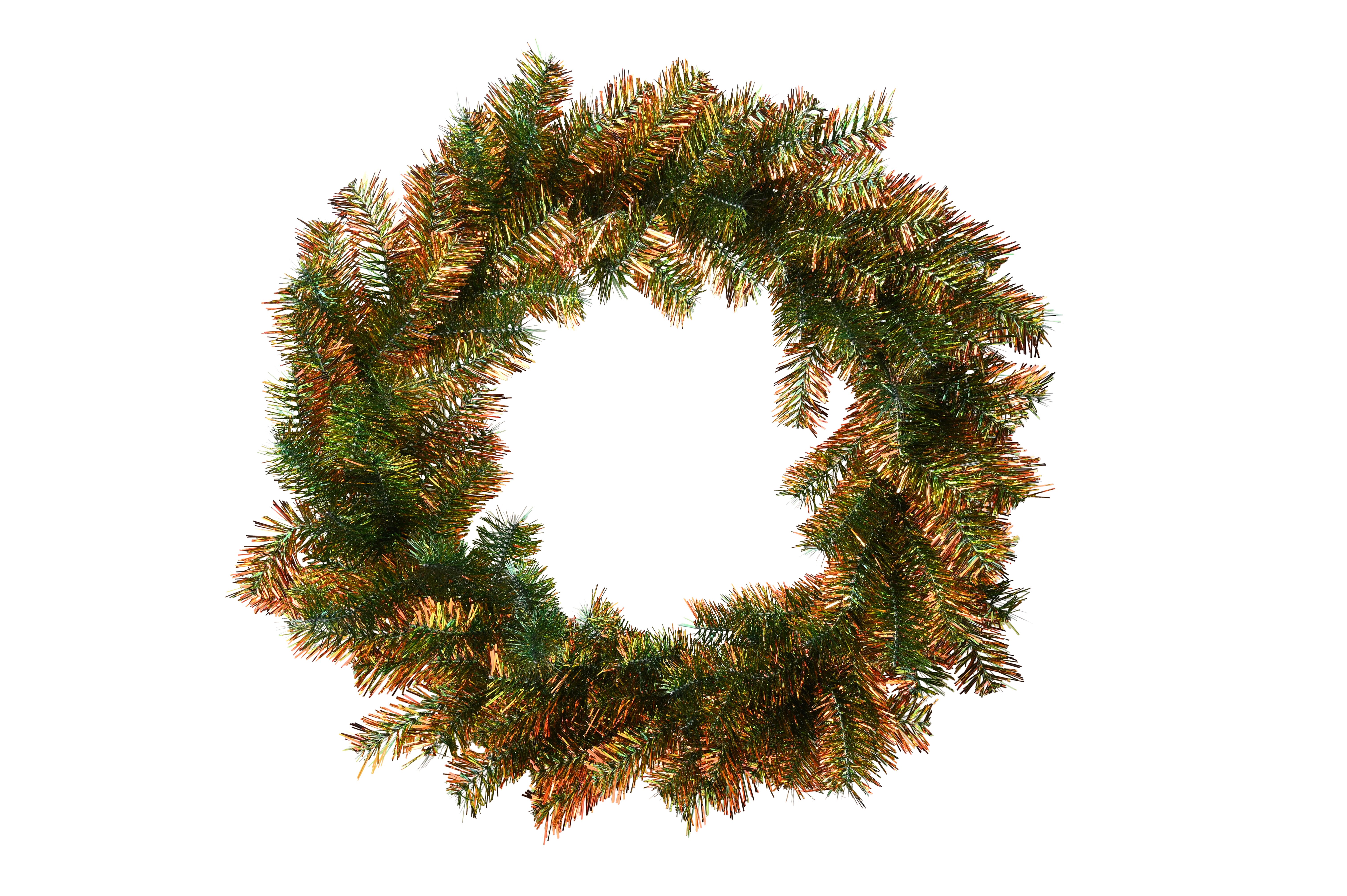 Tinsel, Kranz, D60cm, grün