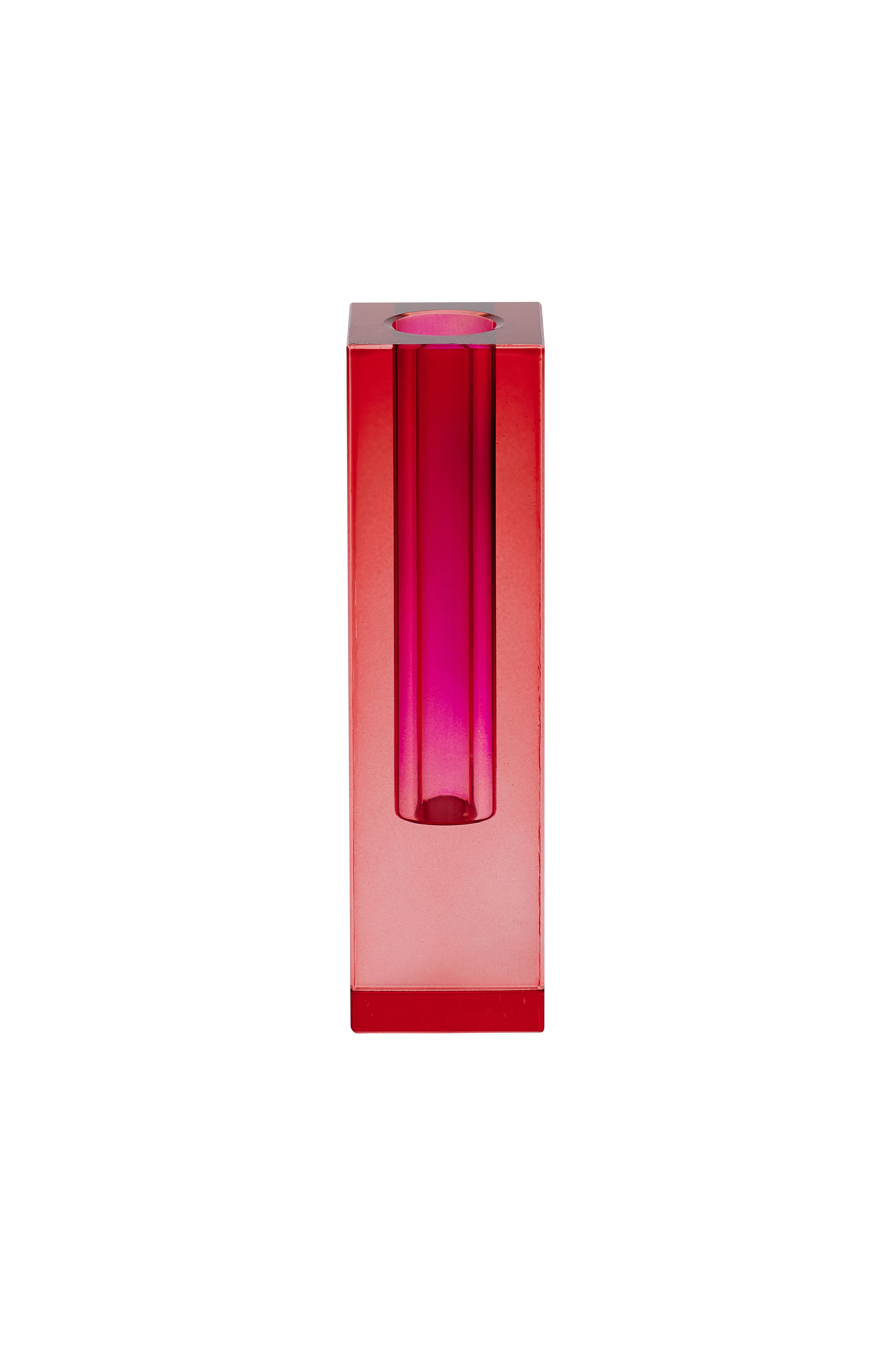 Sari, Kristallglas Vase H14cm, rot/lila, gs